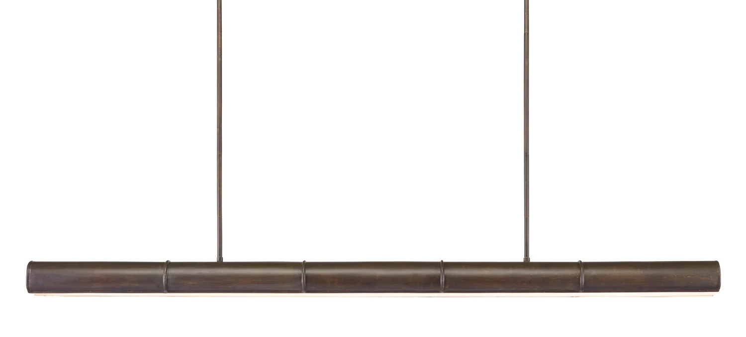 Lyon Large Bronze Linear Chandelier
