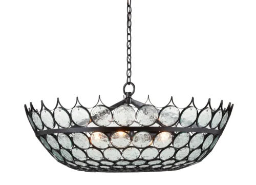 Augustus Medium Recycled Glass Chandelier