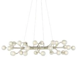 Chaldea Silver Chandelier Linear Suspension