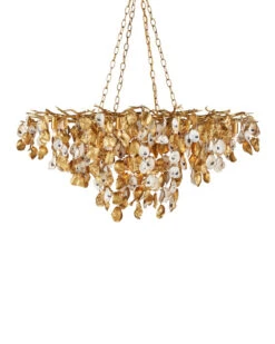 Lucullan Gold Chandelier Linear Suspension