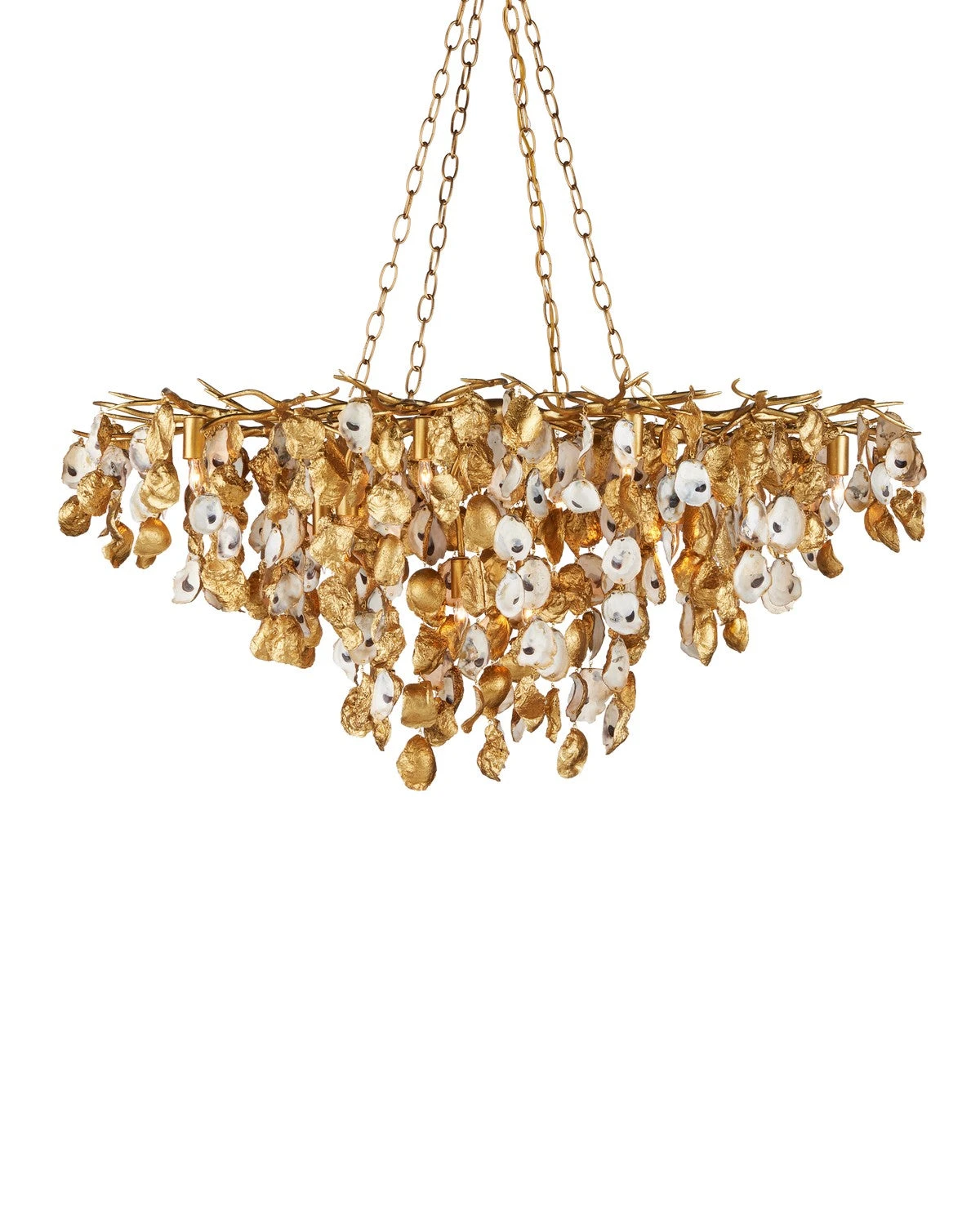 Lucullan Gold Chandelier Linear Suspension