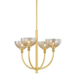 Mid. Chandeliers - Glass Up H981804-AGB