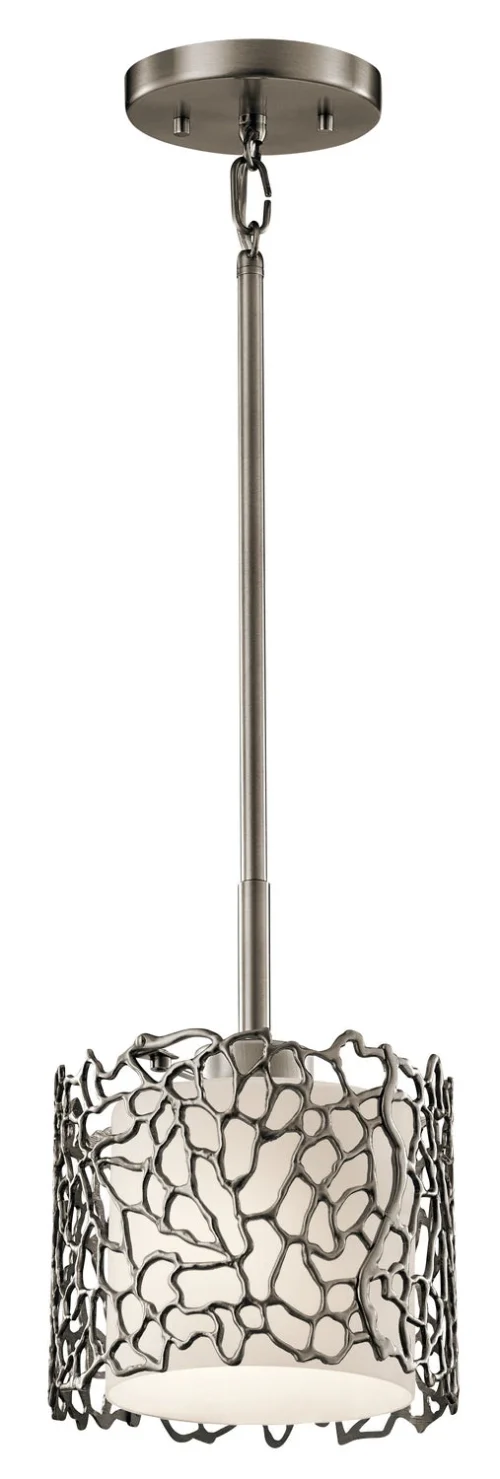 Silver Coral Pendant