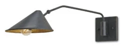 Serpa Single Swing-Arm White Wall Sconce