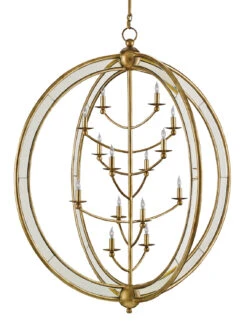 Aphrodite Gold Orb Chandelier