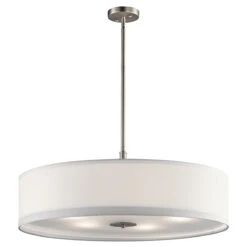 Transitional 30" 5 Light Pendant Brushed Nickel