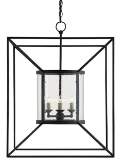 Ennis Black Lantern Chandelier
