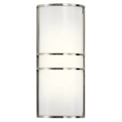 2 Light LED Wall Sconce Brushed Nickel
