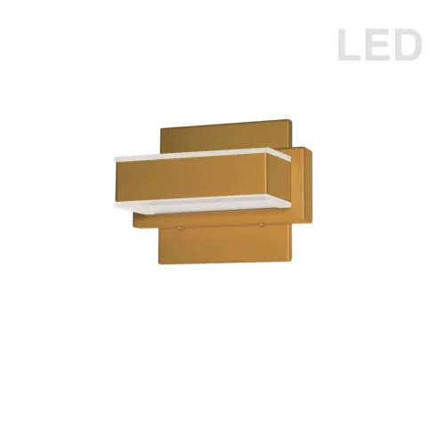 Dainolite 1-light 5w Gold LED Wall Vanity